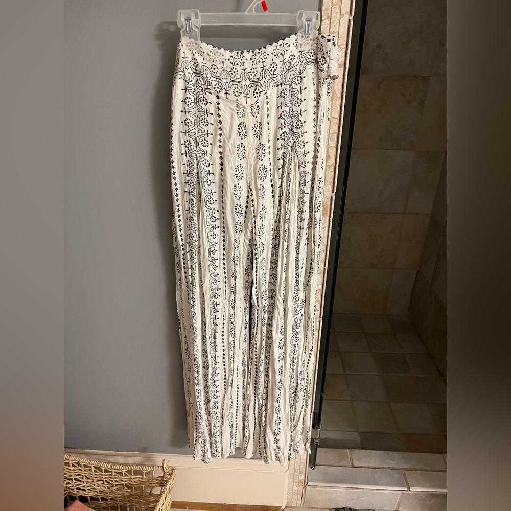 Boho Wide Leg Flowy Pants